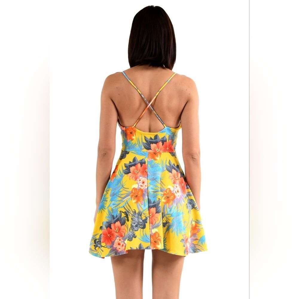 Hot Summer Floral Print Fit & Flare Dress - Picture 3 of 6